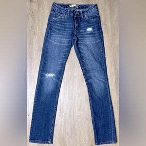 Levi Strauss & Co Girls Distressed 711 Skinny Jeans 12R